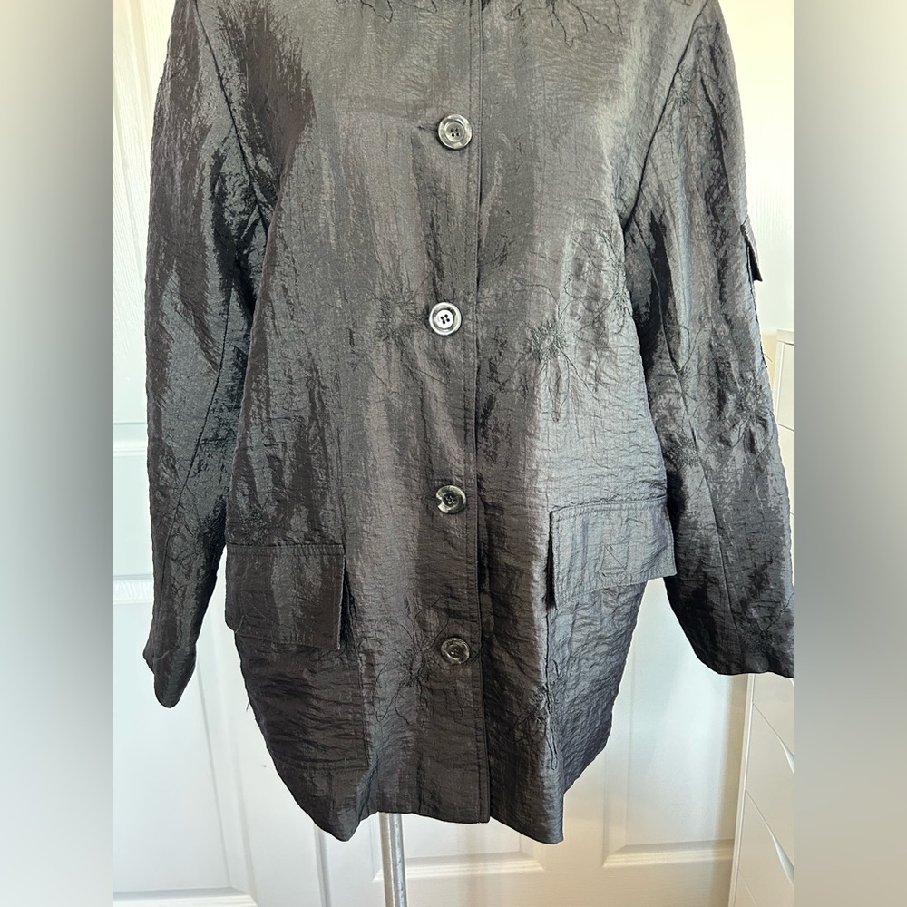 Democracy Black Embroidered Jacket - Picture 4 of 12